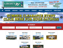 Tablet Screenshot of libertyrvmo.com